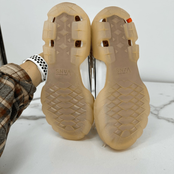 Vans Old Skool Tapered Modular Sneakers Mesh Polka Dot Cream Size 6 - Picture 12 of 14